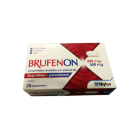 Brufenon MG, 200 mg + 500 mg Blister 20 Unidade(s) Comprimidos revestidos