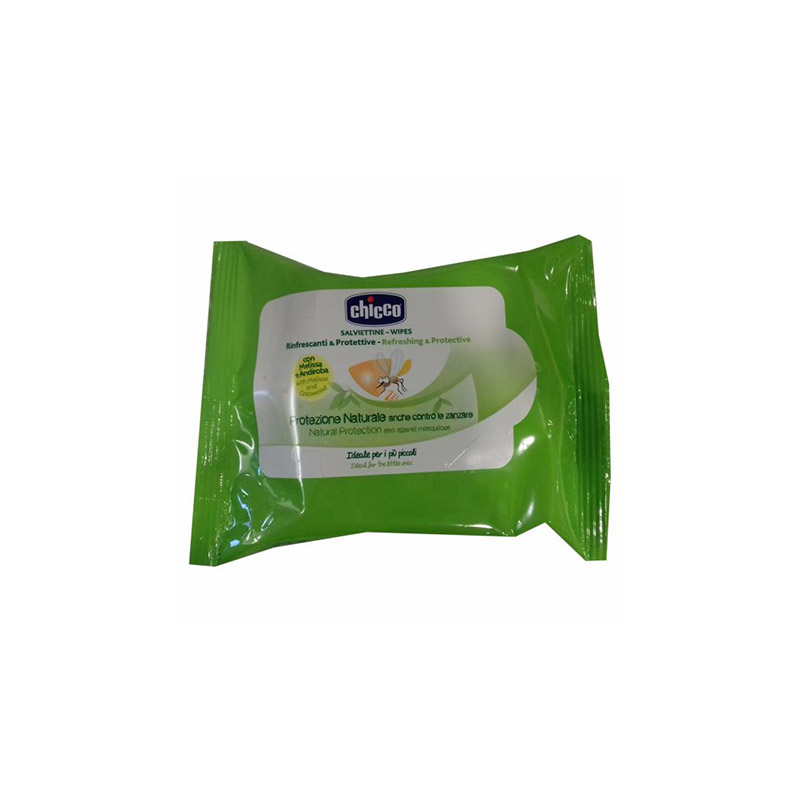 Chicco Toalhitas Refrescantes e Protetoras Anti-Mosquito 1 embalagem