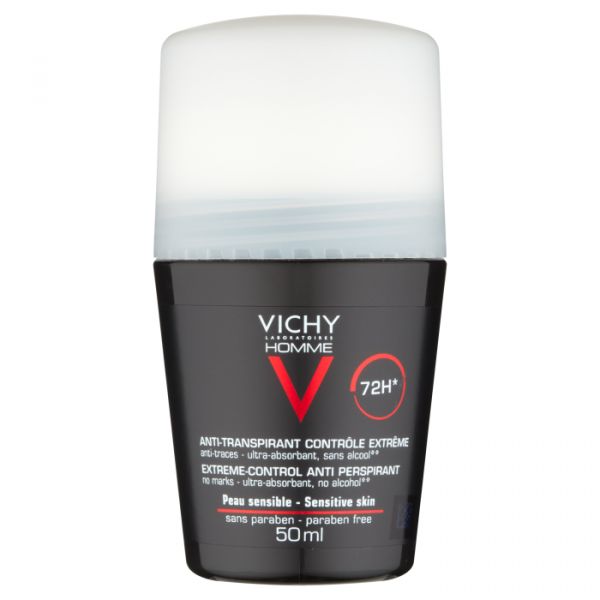 6855692-Vichy Homme Deo Roll On Transp 72h 50-Higiluxonline.pt