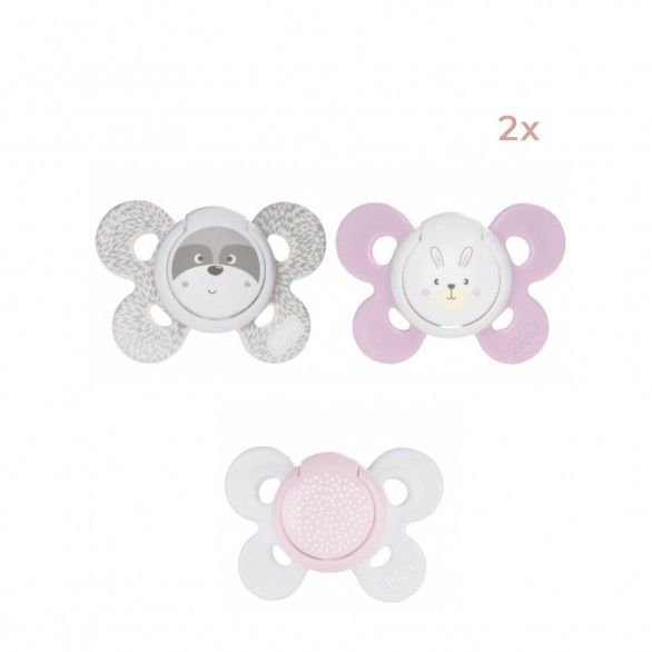 Chicco Chupeta Silicone Physio Comfort Girl 0-6M 2x
