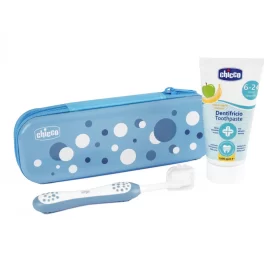 Chicco Oral Conj Hig Oral Azul 6M+